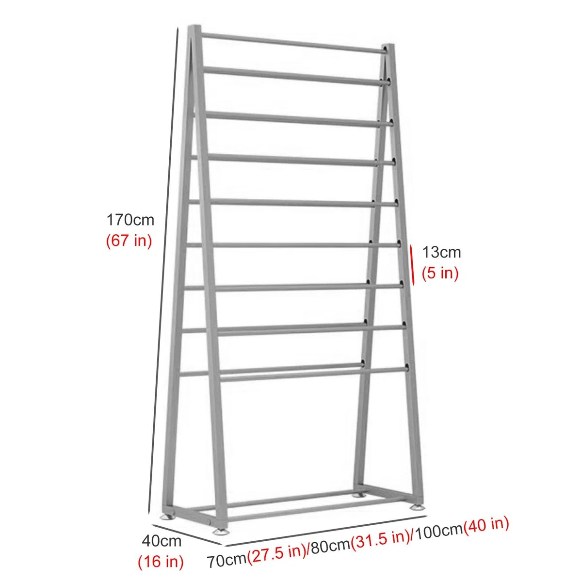 Soporte para papel de seda, soporte de exhibición de piso para minoristas, floristas, tienda de regalos, sala de manualidades, barra desmontable para un fácil acceso, organizador de papel de envoltura