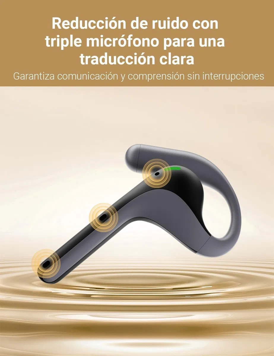 Timekettle W4 Pro Auriculares Intérpretes, Traducción Simultánea Bidireccional, 40 Idiomas Traductor en Tiempo Real