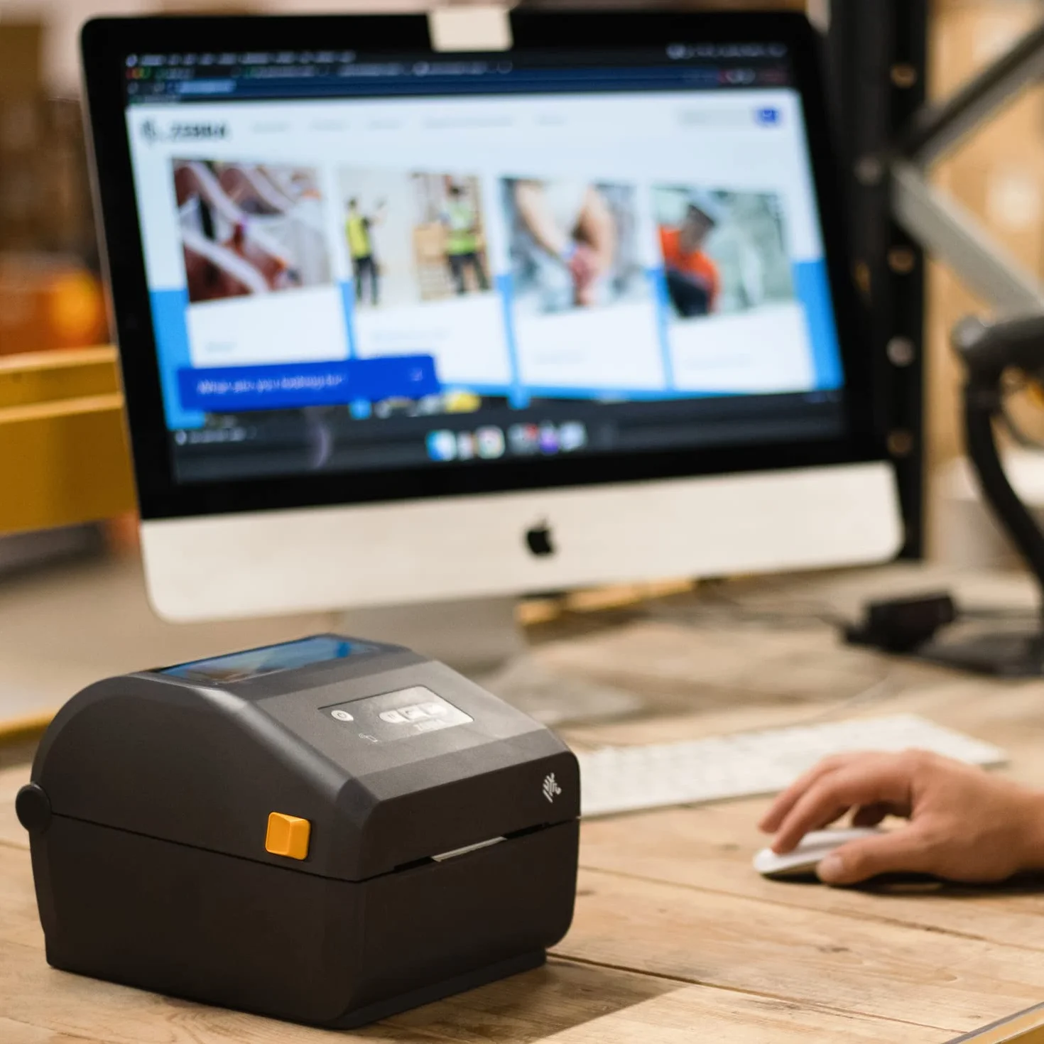 ZEBRA - Impresora térmica directa ZD421 - Bluetooth 4.0, Wi-FI, USB Host y Ubicación de conectividad modular - para logística, fabricación, venta al por menor y salud