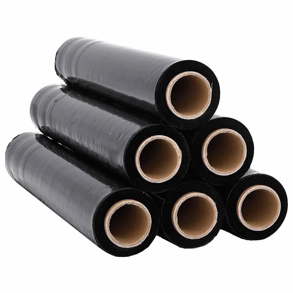 Film Estirable 6 uds Negra 23 μm 50 cm x 300 m,Material de Oficina,Accesorios para envíos,Materiales de Embalaje,21.9kg-4104881