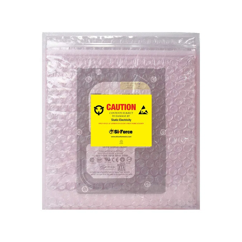 Hard Drive - Bolsa de burbujas antiestática acolchada con soporte para documentos