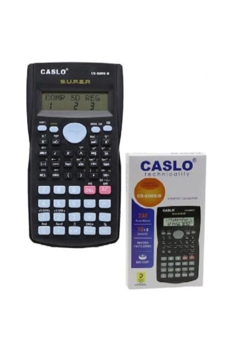 Caslo Calculadora Funcional CS-82MS-A 10+2 dígitos