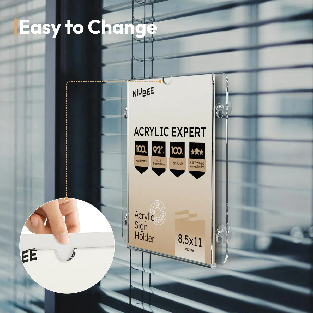 NIUBEE Business or Store Sign Holders