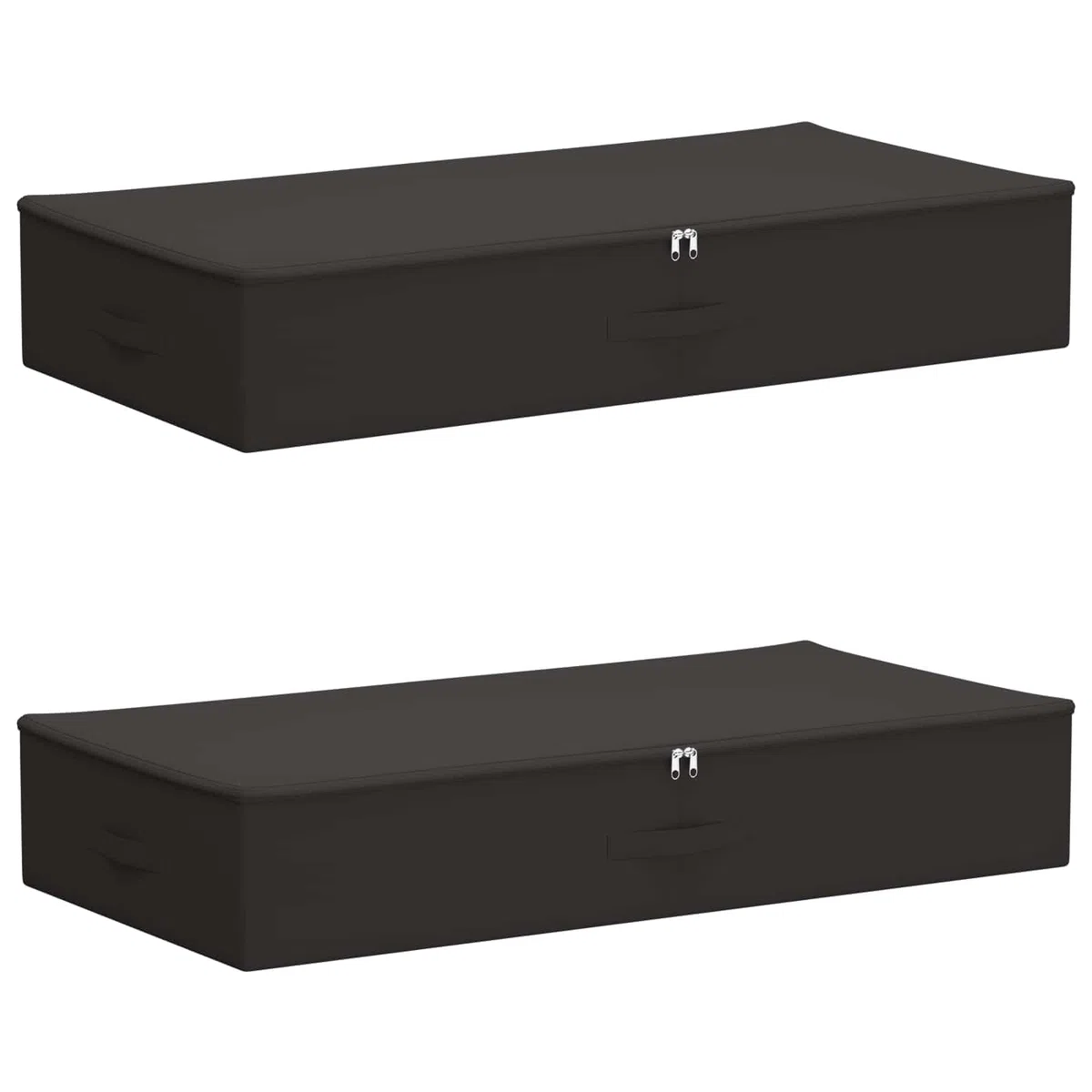 vidaXL Caja de Almacenamiento 2 uds. Tejido no tejido 100 x 50 x 18 cm