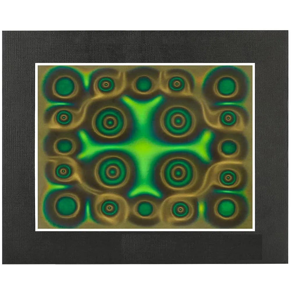 Película de visualización magnética,Película de visualización de campo magnético verde 6X4 pulgadas,Pantalla de flujo magnético,Detector de campo magnético,Reutilizable