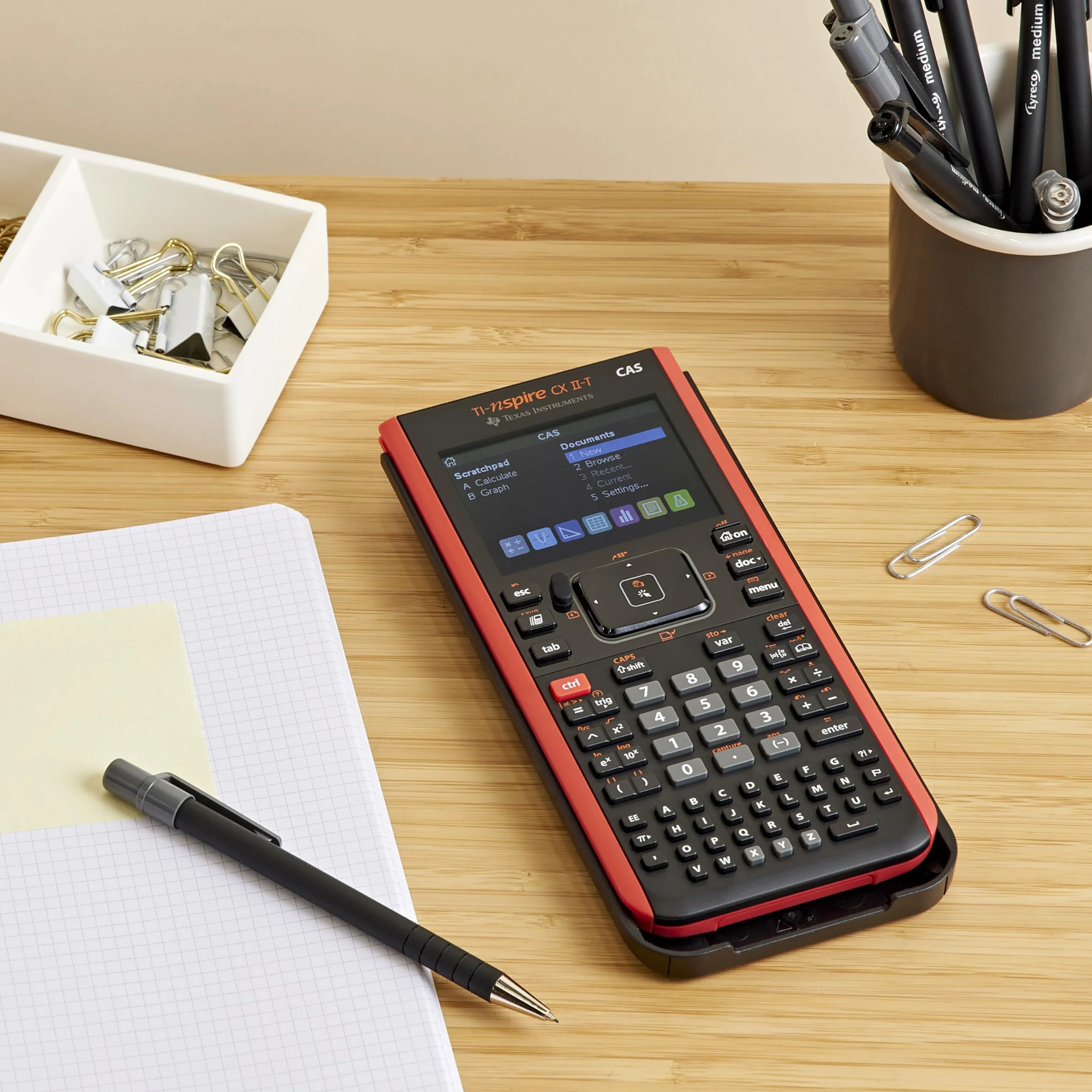 Texas Instruments TI-Nspire CX II-T CAS - E/D/I/F/ES/NL - Calculadora gráfica, Software, USB - New