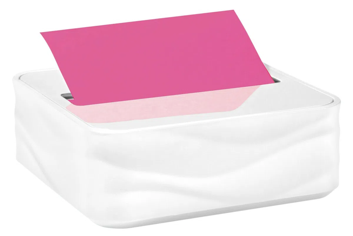 Post-it Dispensador de notas emergentes súper pegajoso, paquete de 2, blocs blancos de 3 x 3 pulgadas, incluye 2 dispensadores y 6 bloc de notas emergentes (90 hojas por bloc, 540 hojas en total) para