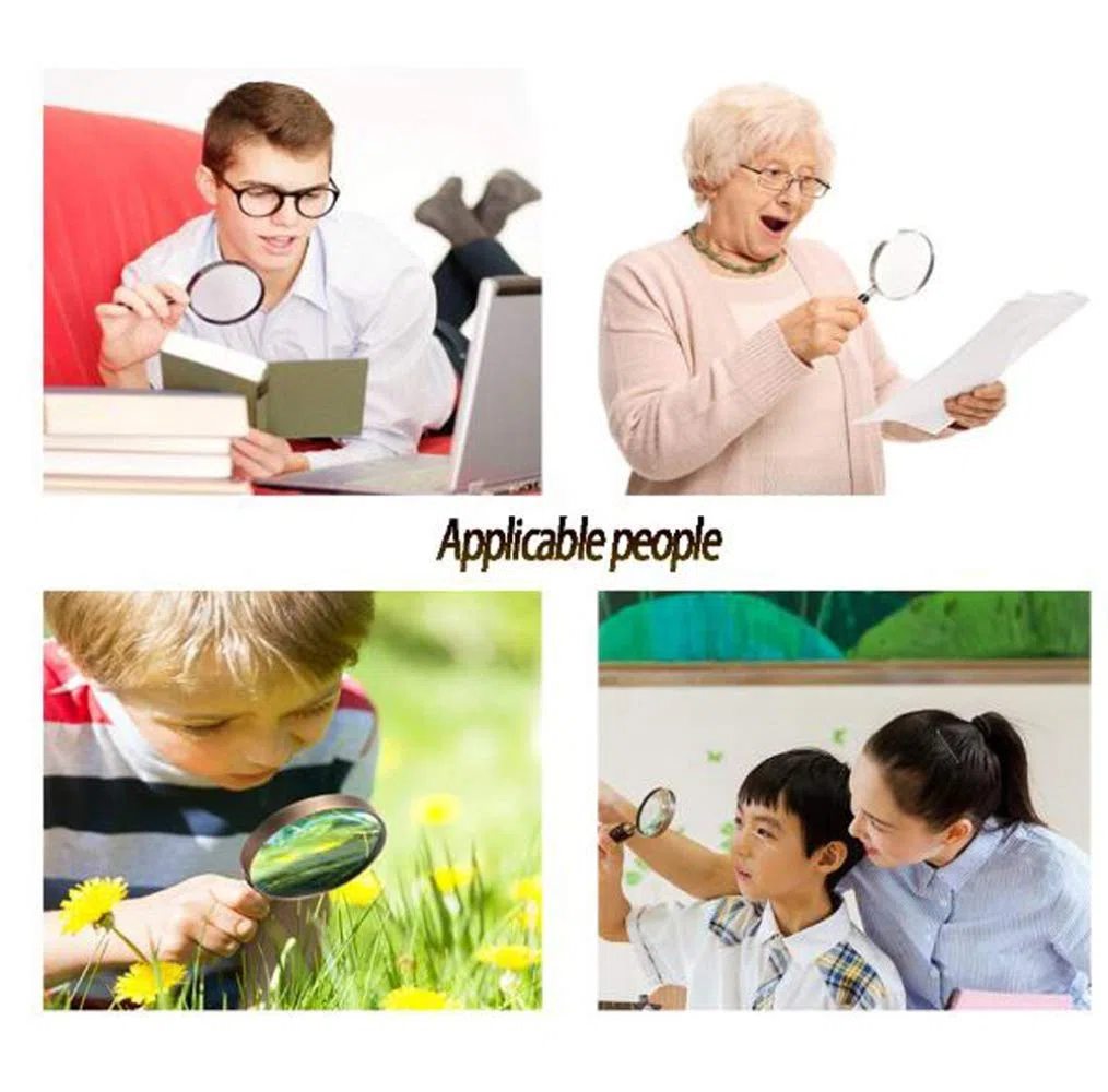 Lupa, Lupa con Lupa de 5 x 20 x y Lupa de Mano con luz LED para Libros, joyería, Examen de Monedas, Tarjetas, periódicos/a/- Safehappy