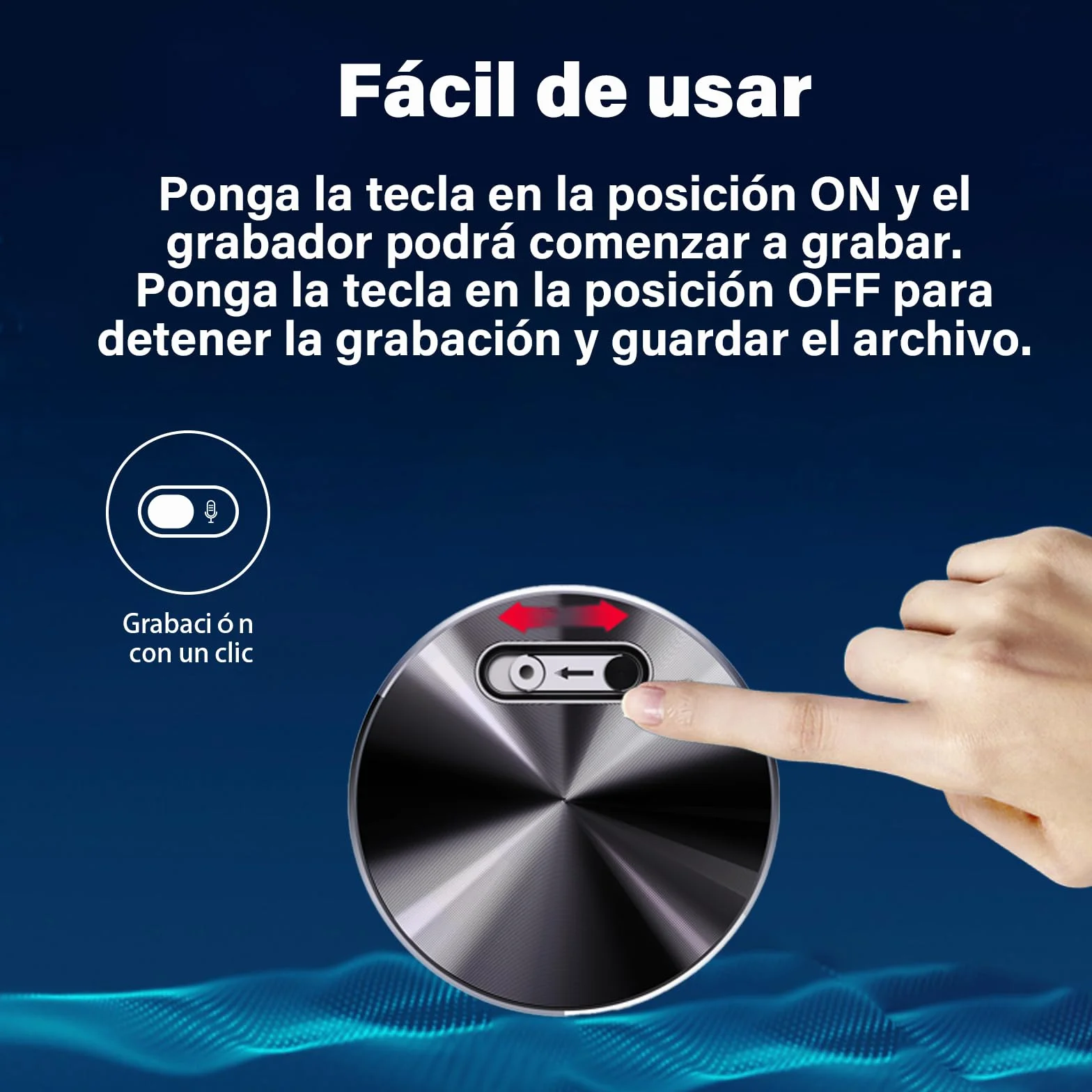 Grabadora magnética activada por Voz, Dispositivos de micrograbación, grabadora de Sonido pequeña Digital