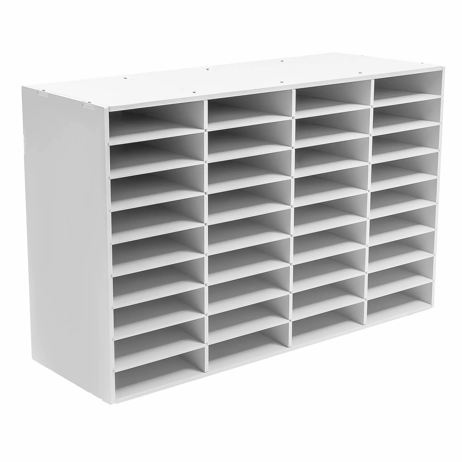 Bandeja para cartas de 5 niveles, 36 compartimentos, para documentos A4, hasta 80 kg, sistema de almacenamiento para familias, escuelas y oficinas, 100 x 30 x 61 cm