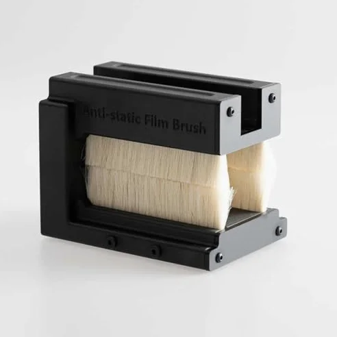 Kit de eliminación de polvo de película negativa, cepillo antiestático con barra antiestática de iones para una limpieza eficiente de películas 135, 120, 4x5
