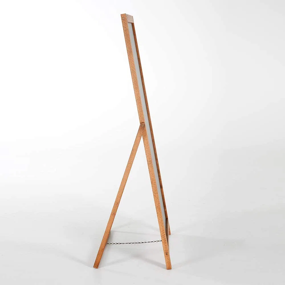 cabde madera vintage para clientes Escaparate de madera | Escaparate publicitario con carteles de madera maciza de haya certificada | Superficie de escritura 44 x 102 cm