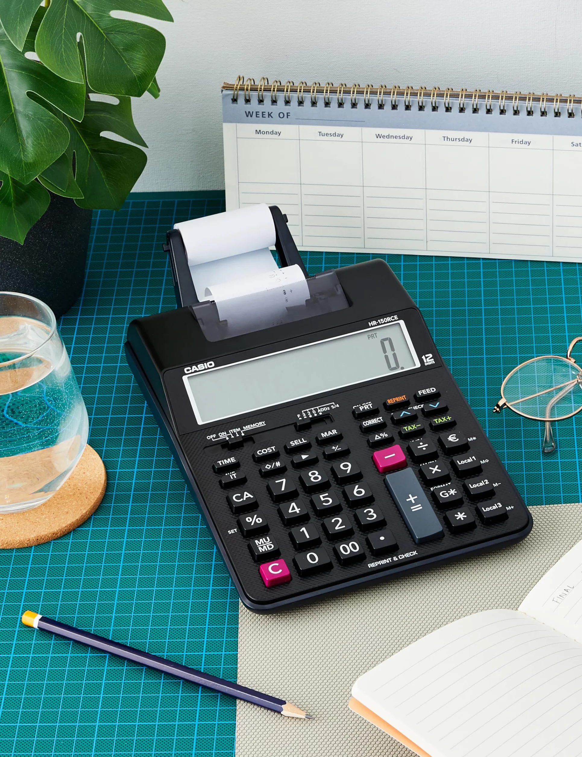 Casio HR-150RCE Calculadora impresora 6,5 x 16,5 x 29,5 cm Negro