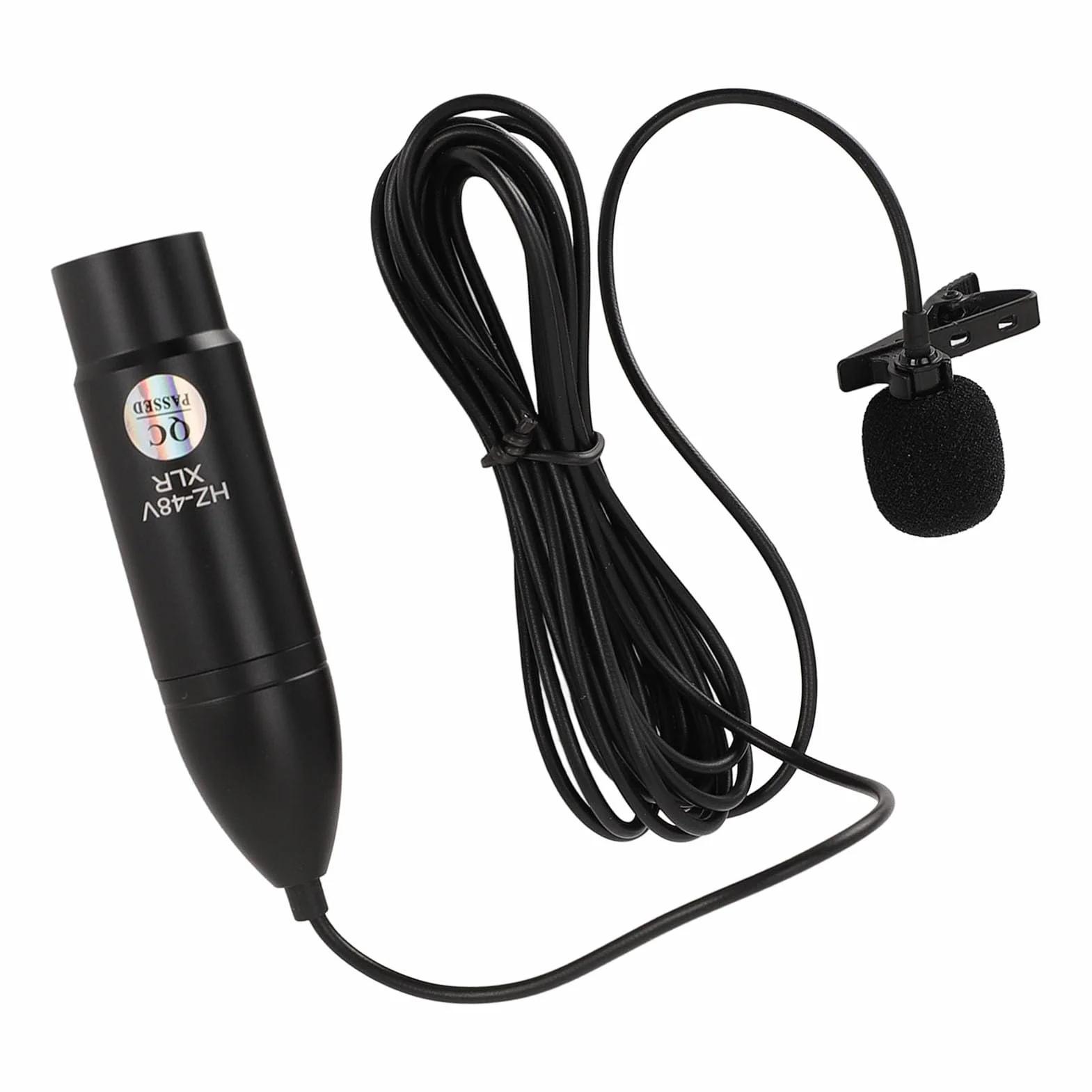 Micrófono Lavalier XLR Omnidireccional con Reducción de Ruido para Grabar Entrevistas