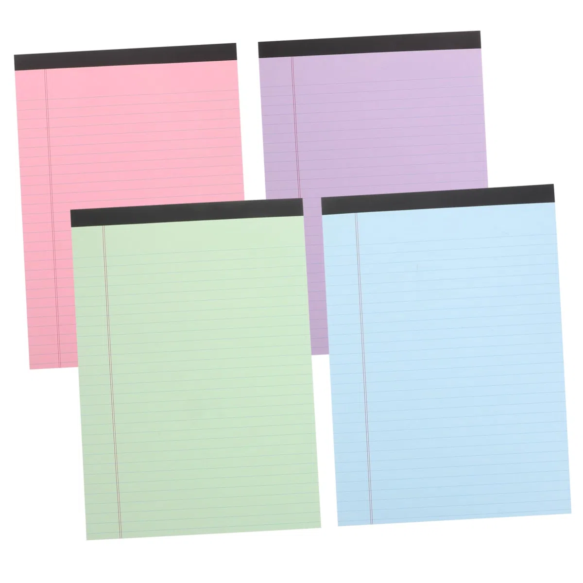 DOITOOL 4 piezas de Notas Rayas Cuadernos para Oficina y Estudiantes para Variedad Rosa Azul Verde