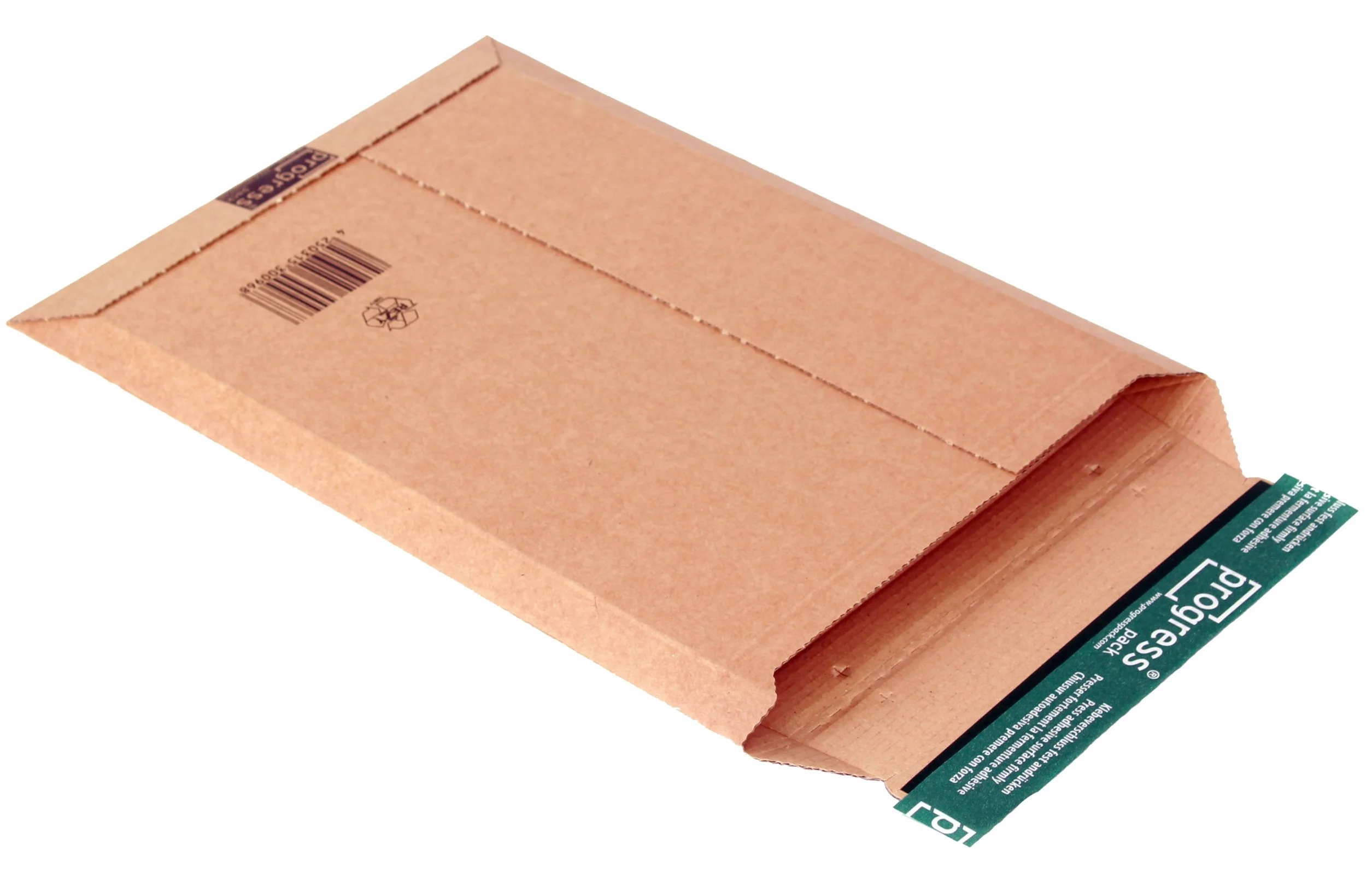 Sobre de envío PP W01.04 DIN A4+ 235x337x35 mm cartón ondulado marrón 25 unidades