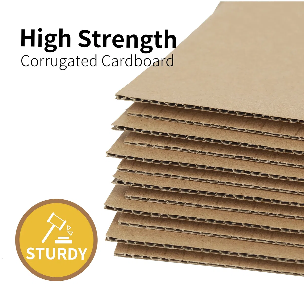 Cajas de envío 4x4x4 paquete de 50, cajas de cartón corrugado Kraft pequeñas para embalaje de correo, marrón