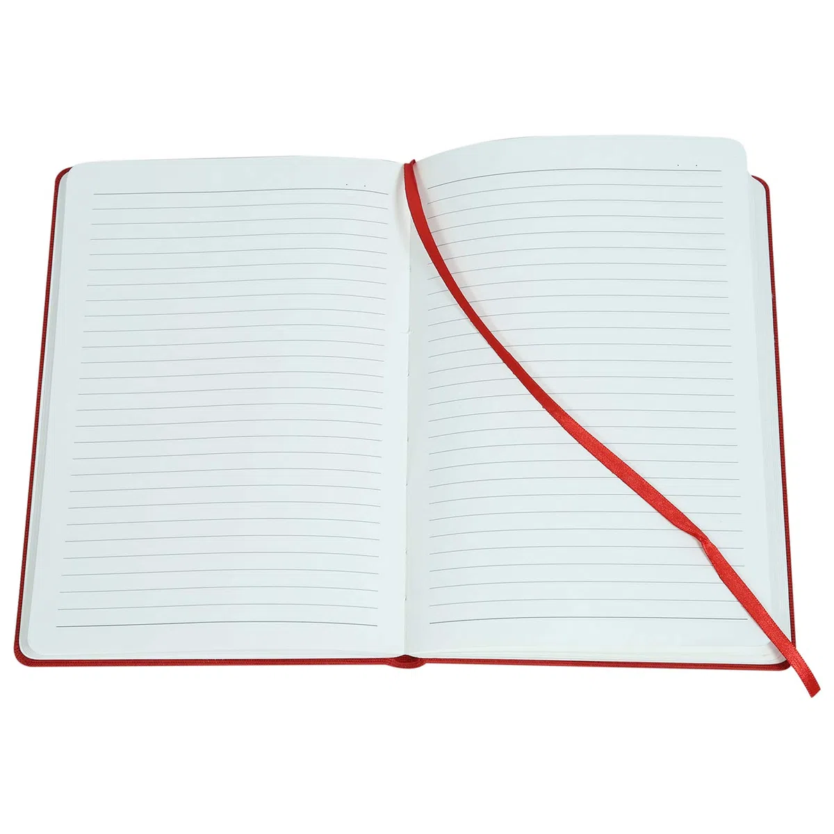 Comma Regina – Cuaderno de encuadernación dura con cierre horizontal de banda elástica – 192 páginas – Papel de sombra natural de 80 g/m² – Material de la cubierta de tela de lino – (rojo)