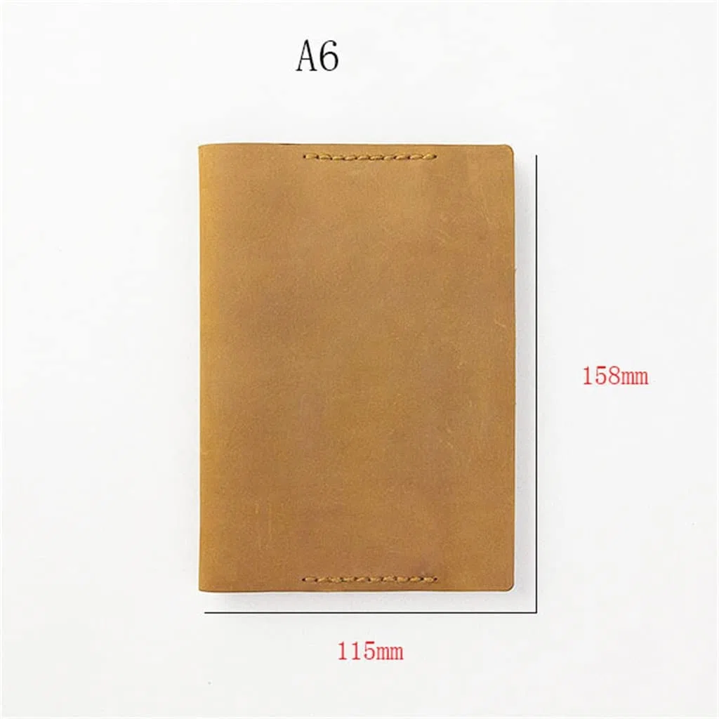 SePKUs A5A6 Cuaderno Cubierta Planificador Vintage Retro Diario Papelería Oficina y Útiles Escolares (D A5)