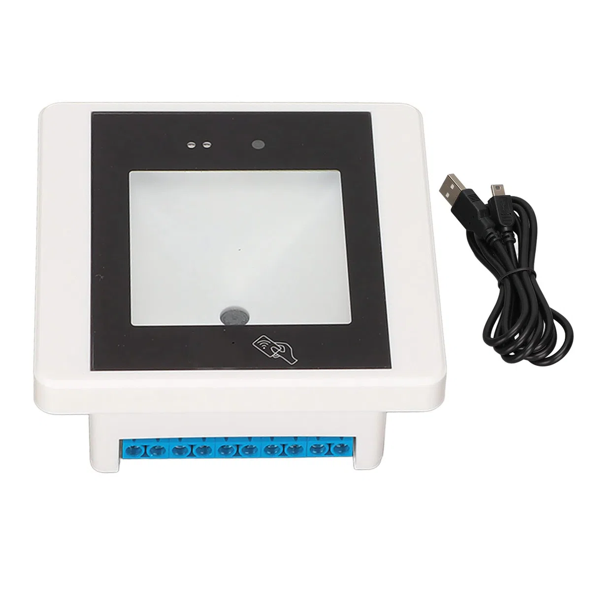 Escáner de Código de Barras Escaneo Rápido Control de Acceso QR Multiusos 1D 2D para Oficinas Comerciales, Material ABS (R35C Blanca)