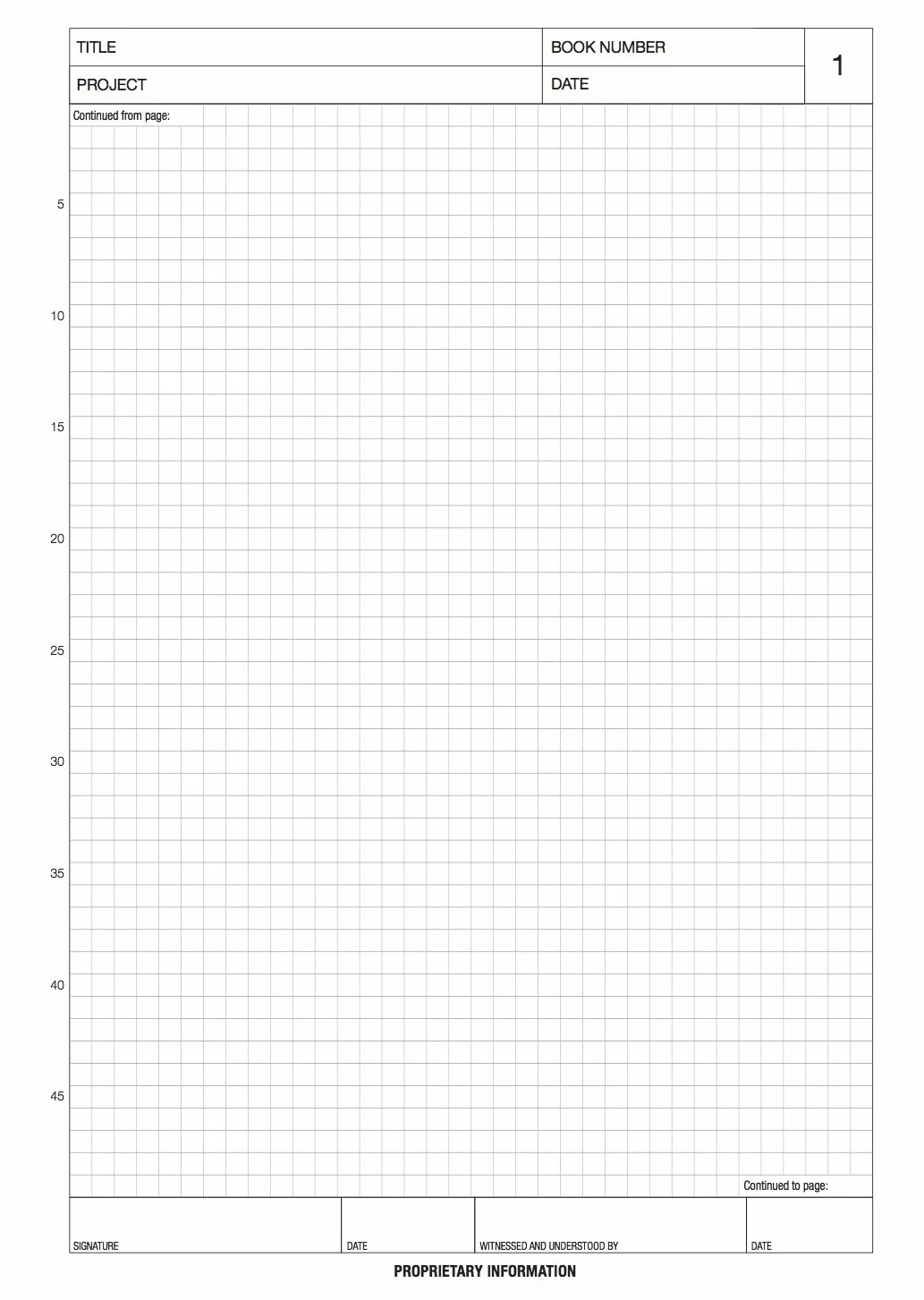 Logix Books® GLP Laboratory Notebook/Cuaderno de Laboratorio, A4, cuadrícula (5mm), Azul, 96 páginas, Encuadernación cosida, (LOGIX-A4R-096-G) [Tapa Dura]