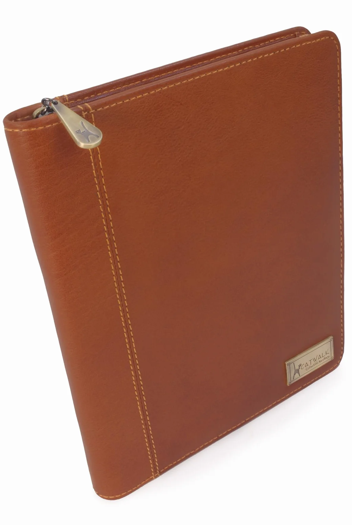 Catwalk Collection Handbags - Portacuaderno Piel - Portadocumentos - Carpeta para Tablet y A5 Documentos - Portafolio de Viaje Mujer - Angela Tostado