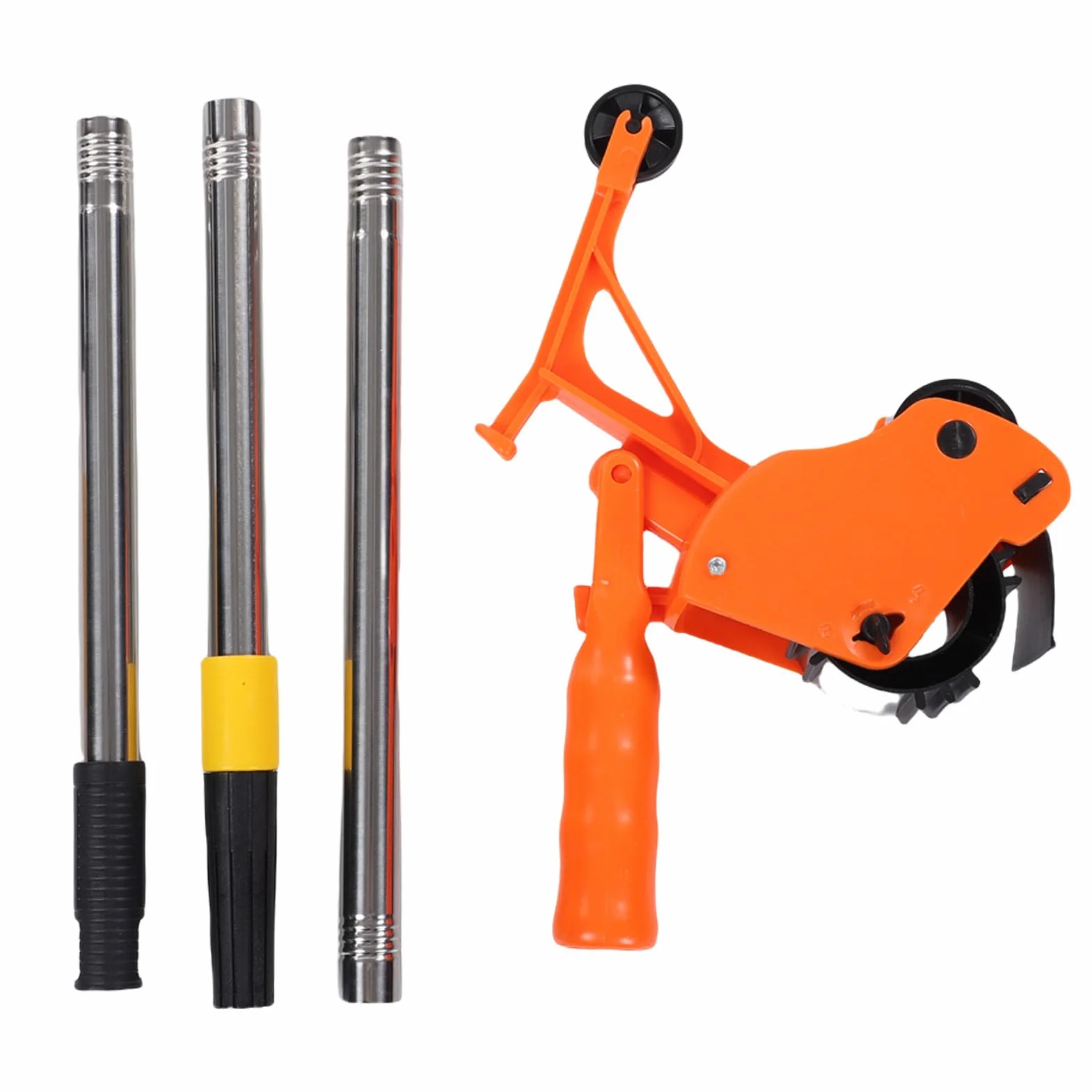Sxhlseller Aplicador de Cinta de Piso Resistente, Aplicador de Pegatinas con Rodillo, Herramienta Manual de Marcado de Cinta de Empuje para Entrada, Almacén, Pasillo, Dispensador de Cinta