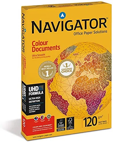 Navigator papel documentos en color ultra suave A4 120 G/m², 500 hojas