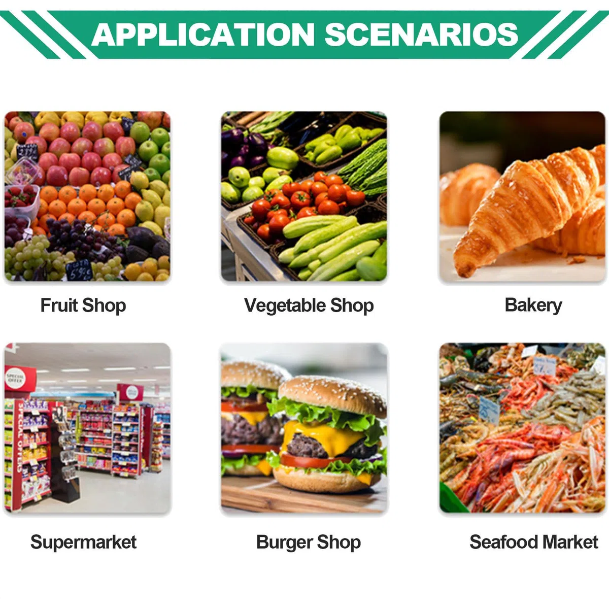 Impresora térmica de escala digital de cálculo de precios, impresora electrónica de códigos de barras, capacidad de 66 libras, adecuada para tiendas minoristas, mercados de frutas, D