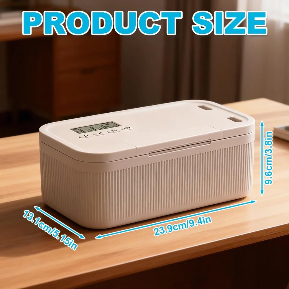 Caja de bloqueo de tiempo, teléfono móvil prisión con temporizador, caja de seguridad con 2 modos de trabajo, caja de seguridad para teléfono móvil con cerradura de tiempo, robusta caja fuerte para