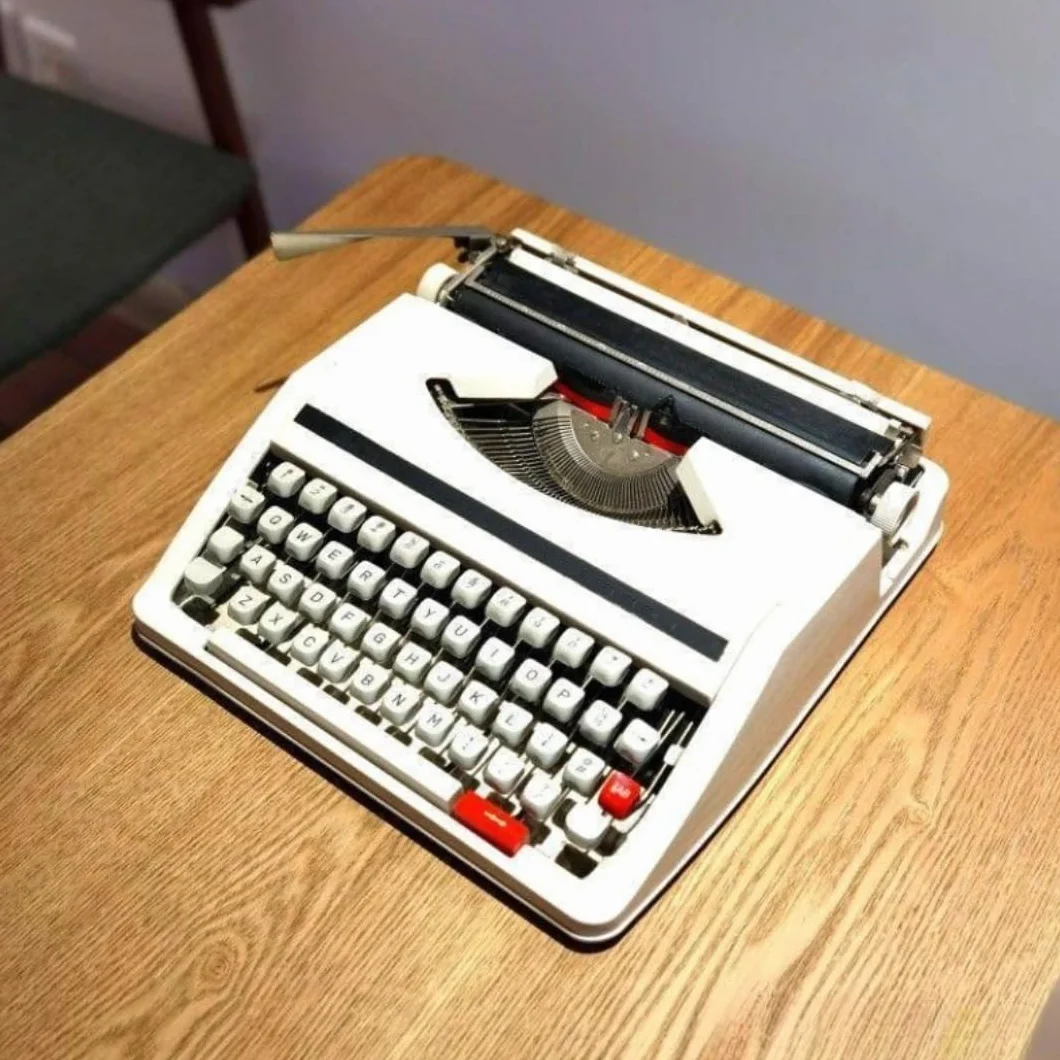 Máquina de Escribir Manual Retro clásica Teclado mecánico de Estilo Vintage Máquina de Escribir Tradicional inalámbrica