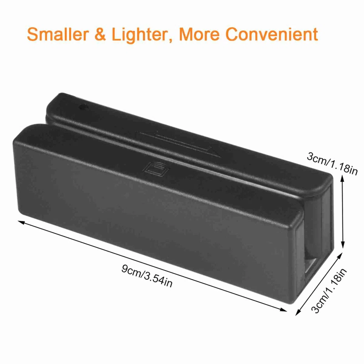 Lector de Tarjetas de Crédito, Lector de Tarjetas de Banda Magnética USB MSR580 3 Pistas Mini mag Hi-Co Swiper, para POS, Control de Acceso, Verificación de Identidad