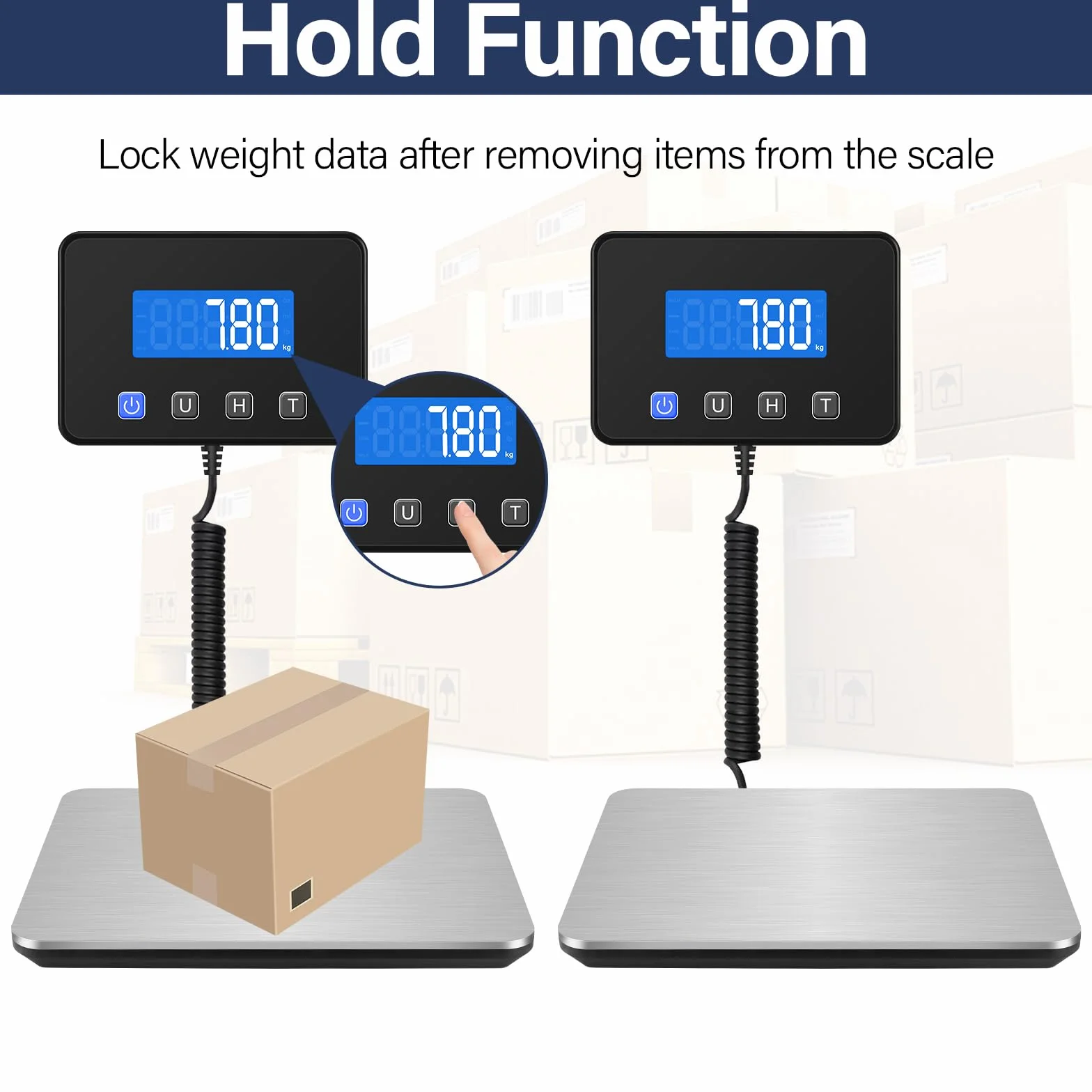 Báscula Digital Collazoey 200 kg/10 g USB Ricaricabile Acciaio Inossidabile Sensore a 4-Punti LCD