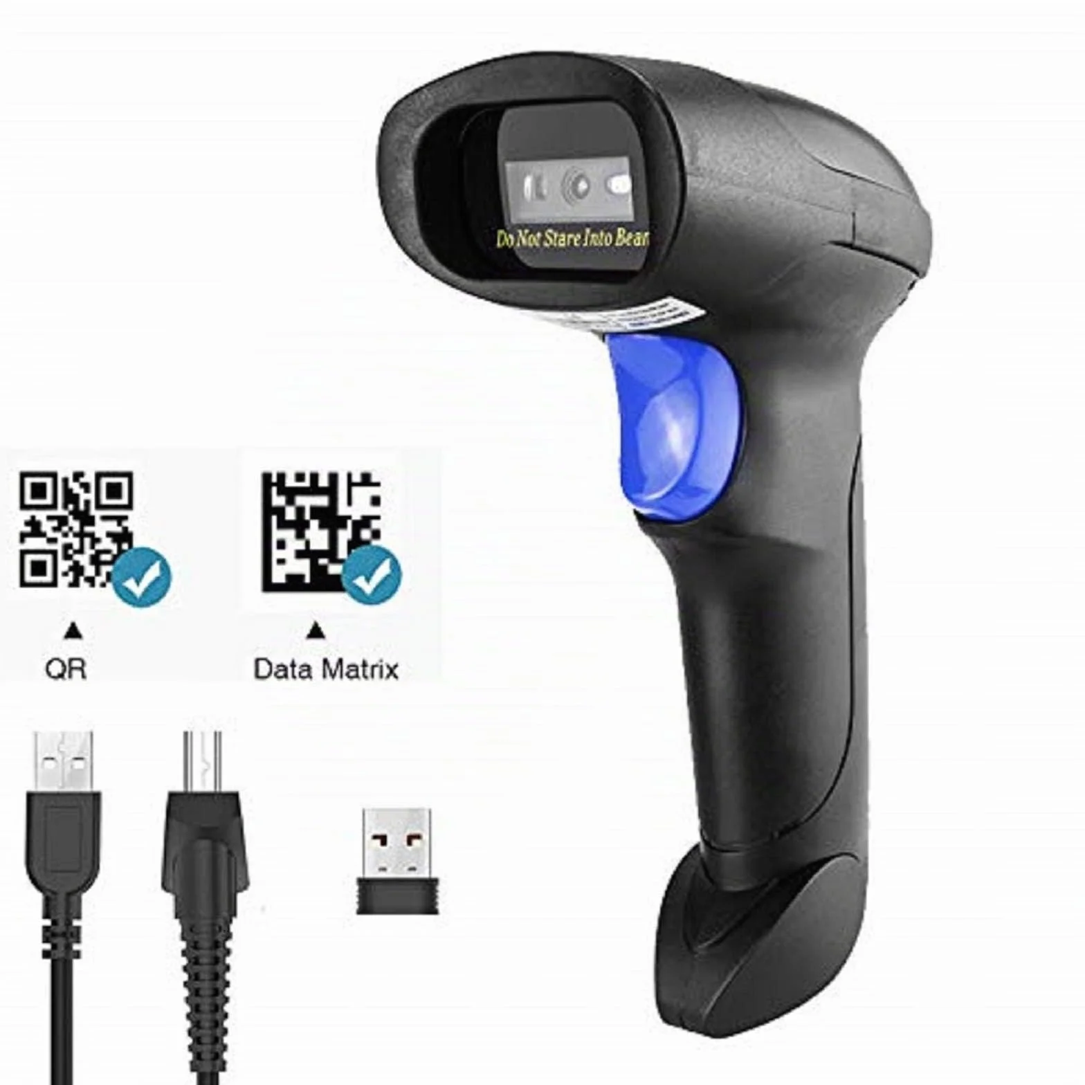 NetumScan Escáner de código de Barras 2D inalámbrico - Lector de código de Barras portátil Escanear QR PDF417 DataMatrix Maxicode para PC PC Computer NSL8