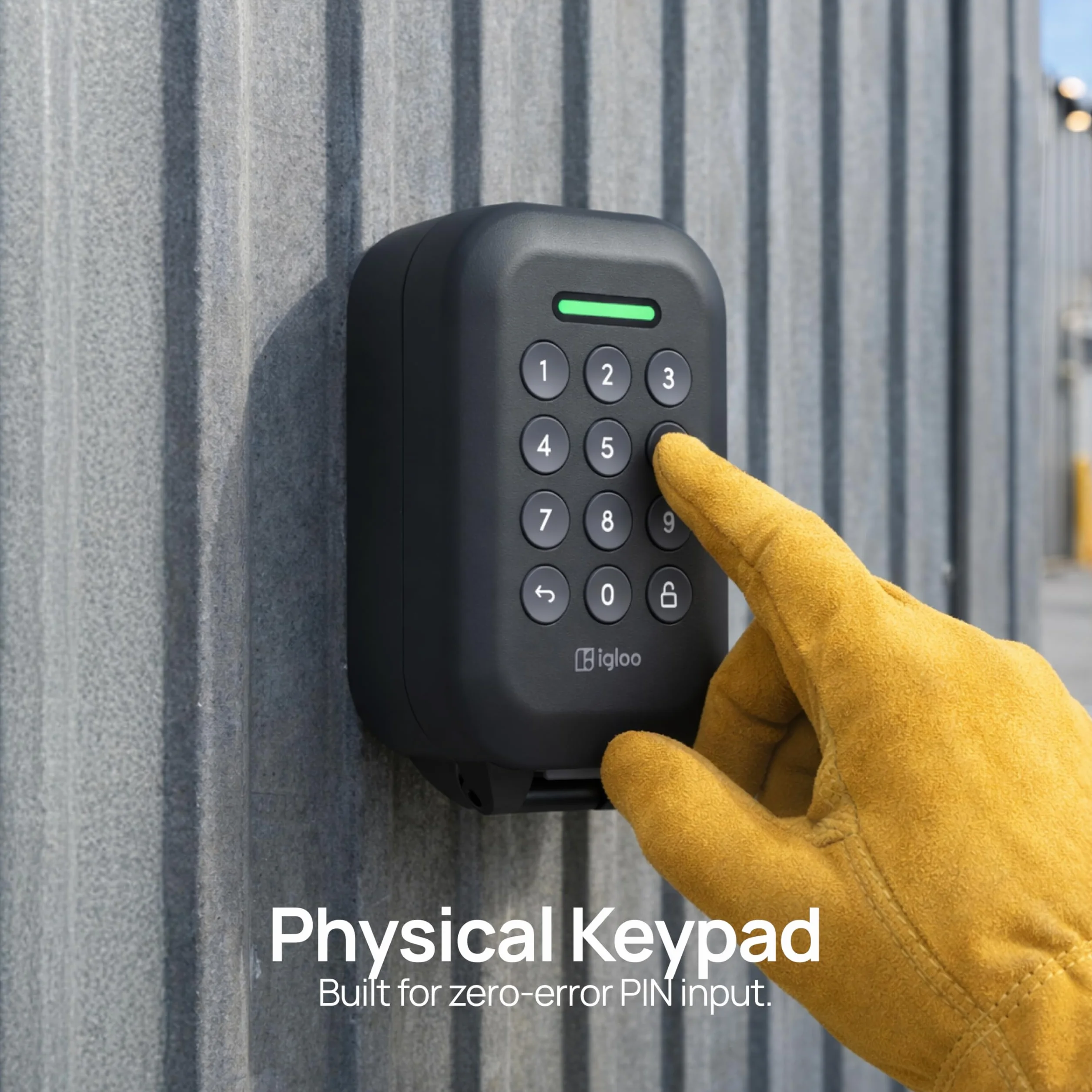 igloohome Caja de seguridad inteligente impermeable con códigos PIN sin conexión y control de aplicación Bluetooth