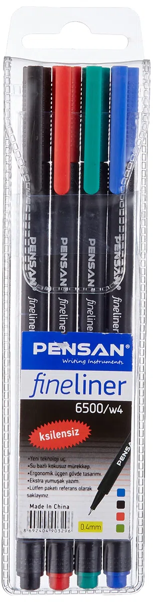 Pensan PE6500FLMSKY4S 6500 - Juego de 4 rotuladores de punta fina