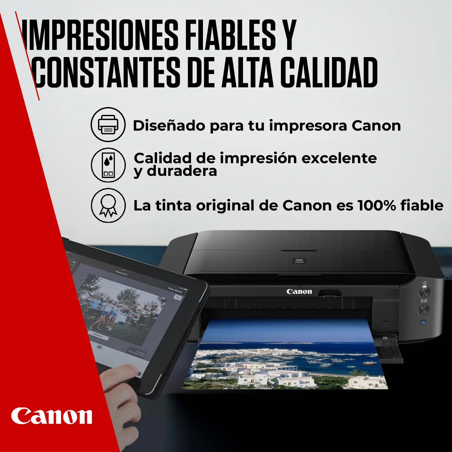 Canon Multipack Cartuchos de Tinta Originales PG-540/CL-541 - 2 Cartuchos (1 Negro, 1 Color) y Papel Fotográfico 4x6 (50 Hojas) para PIXMA