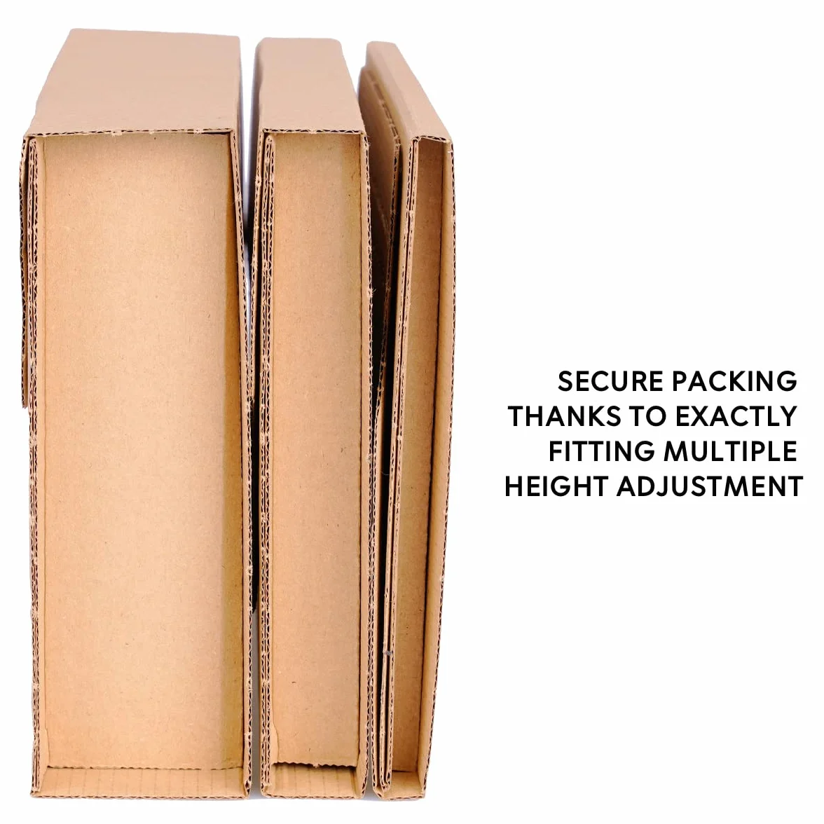 Embalaje 400 libros 280 x 205 x 20-70 mm cajas cartón marrón BV-3 | envío | transporte | embalaje | embalaje envolvente flexible | cartón envolvente | embalaje envío