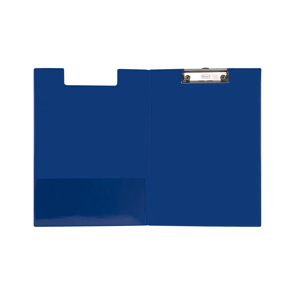 Idena 90295 - Carpeta portapapeles para DIN A4, 12 unidades, formato vertical, portapapeles revestido de PVC en azul, con tapa