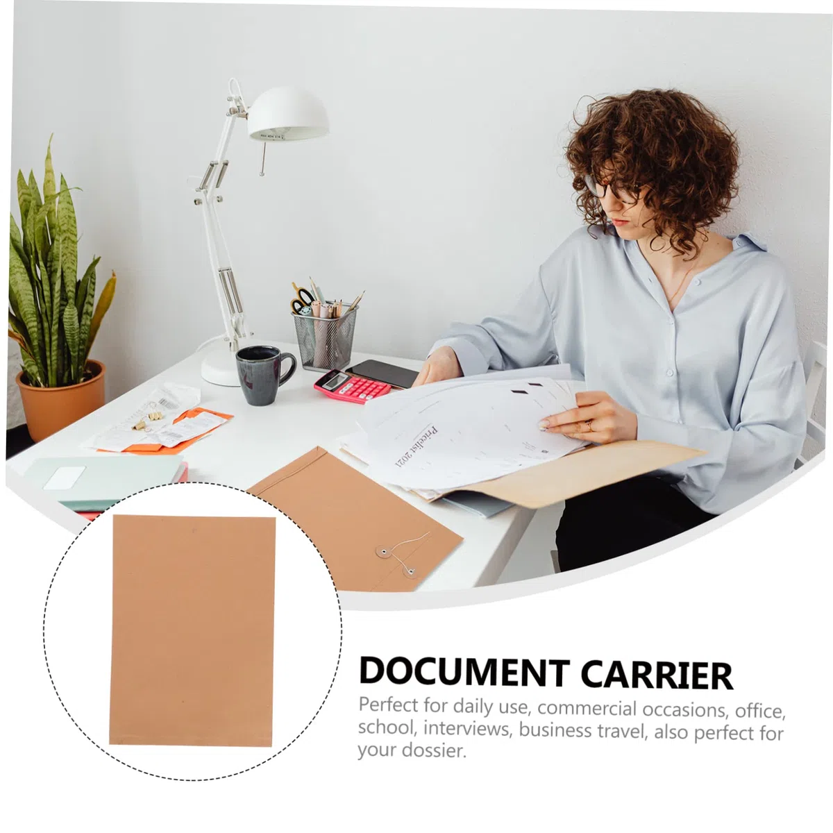 Homoyoyo 25piezas Cartera de Papel Kraft Carpeta Portadocumentos Organizador de Documentos Carta para Papelería de Oficina Unidades de Portafolios de Papel