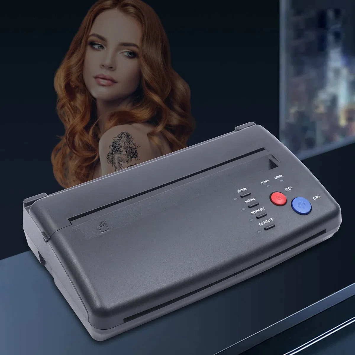 Máquina de tatuaje A4 con estrías térmicas para fotocopiadora, impresora de transferencia térmica, máquina de transferencia térmica, plantillas térmicas, copiadora, tatuaje