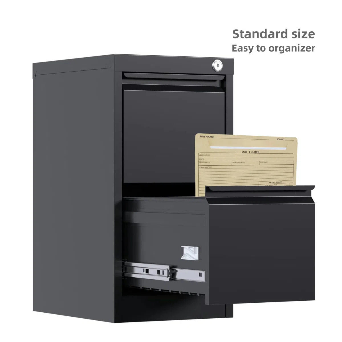Paquete de 50 carpetas de trabajo, funda de archivo Manila de 10 x 12 pulgadas, para papel tamaño carta, preimpresas para seguimiento de trabajos, cálculo de costos y correspondencias del cliente