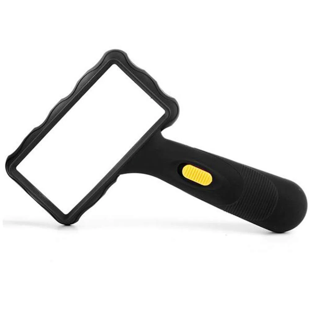 Lupa, Lupa de Mano con luz LED, Lente acrílica 2X, Ayuda de Lectura iluminada portátil, Lupa para Lectura de Libros, periódicos y observación de Pasatiempos, Ciencia