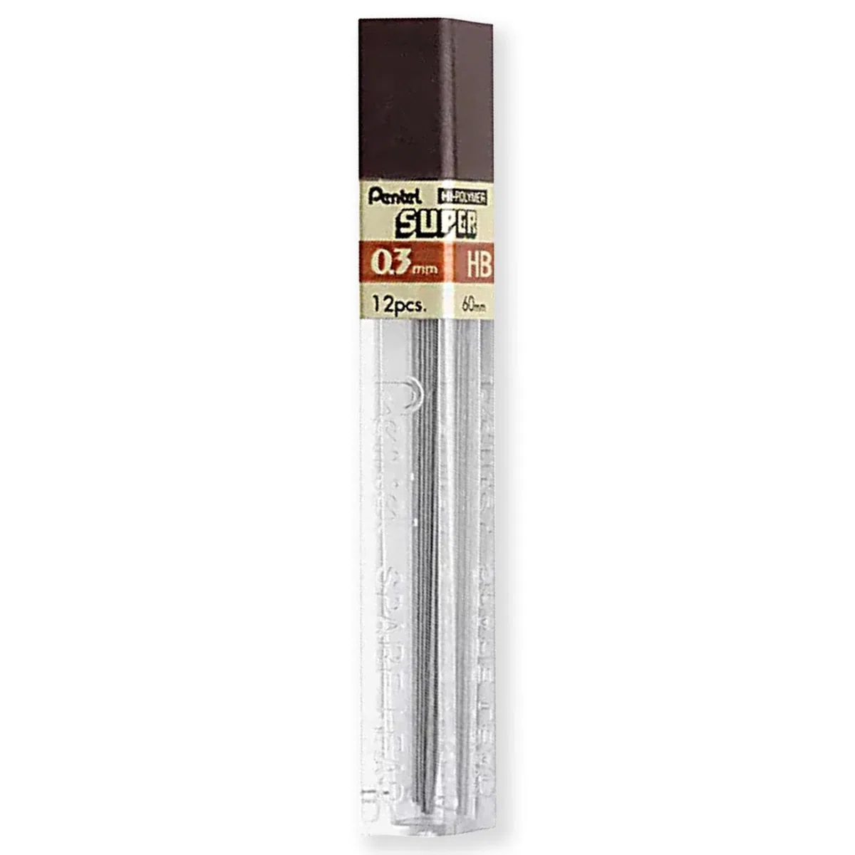 Pentel P200 Series - Portaminas automáticas (mina HB, 3 lápices + 3 tubos de minas de recambio), en paquete de regalo (P203 (0,3 mm)