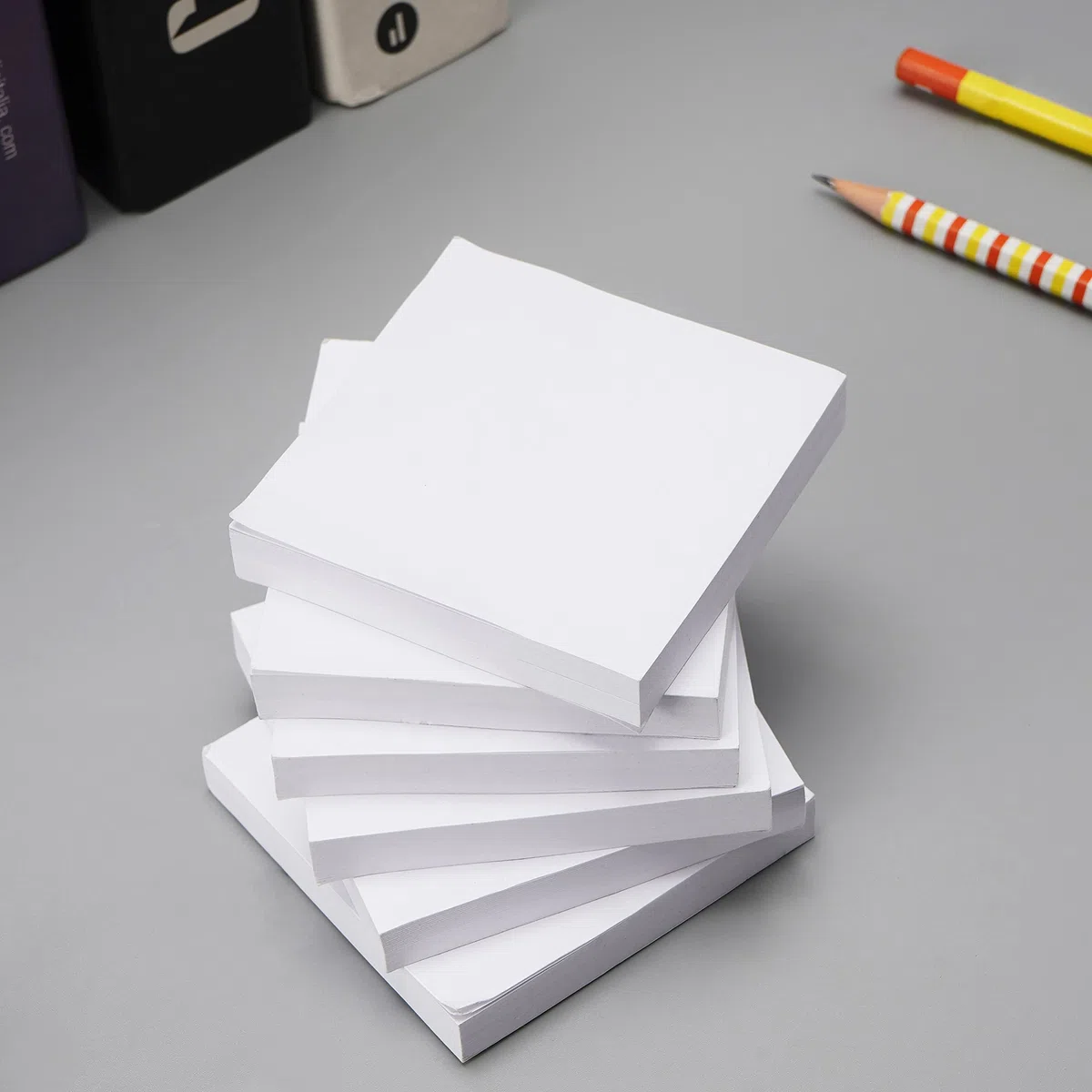 12 blocs de notas adhesivas de 3 x 3 pulgadas, 100 hojas/bloc de notas autoadhesivas, notas adhesivas fáciles para oficina, escuela, hogar (blanco)