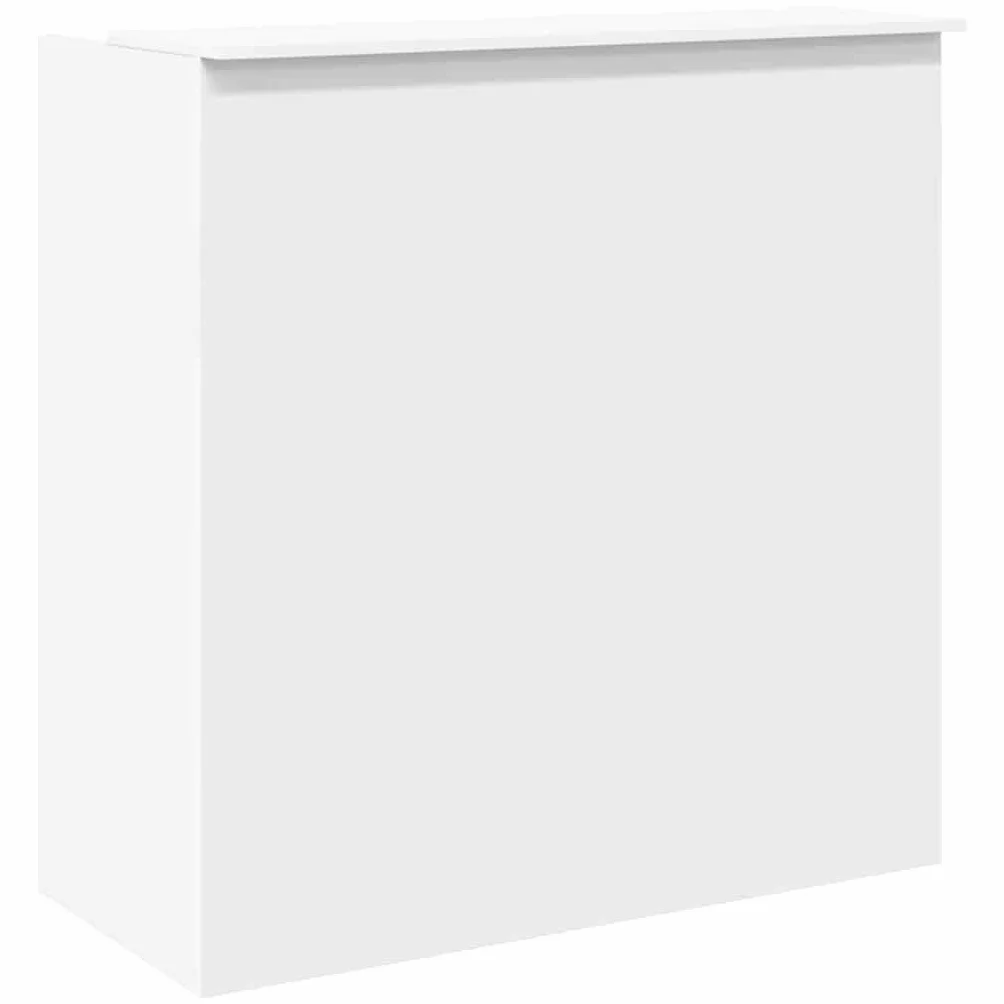 vidaXL Mostrador recepción Blanco 100x50x103,5 cm Madera ingeniería