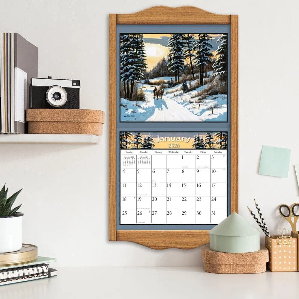 Lang, Calendario de pared 2026 de Lure of The Outdoors por Bill Saunders