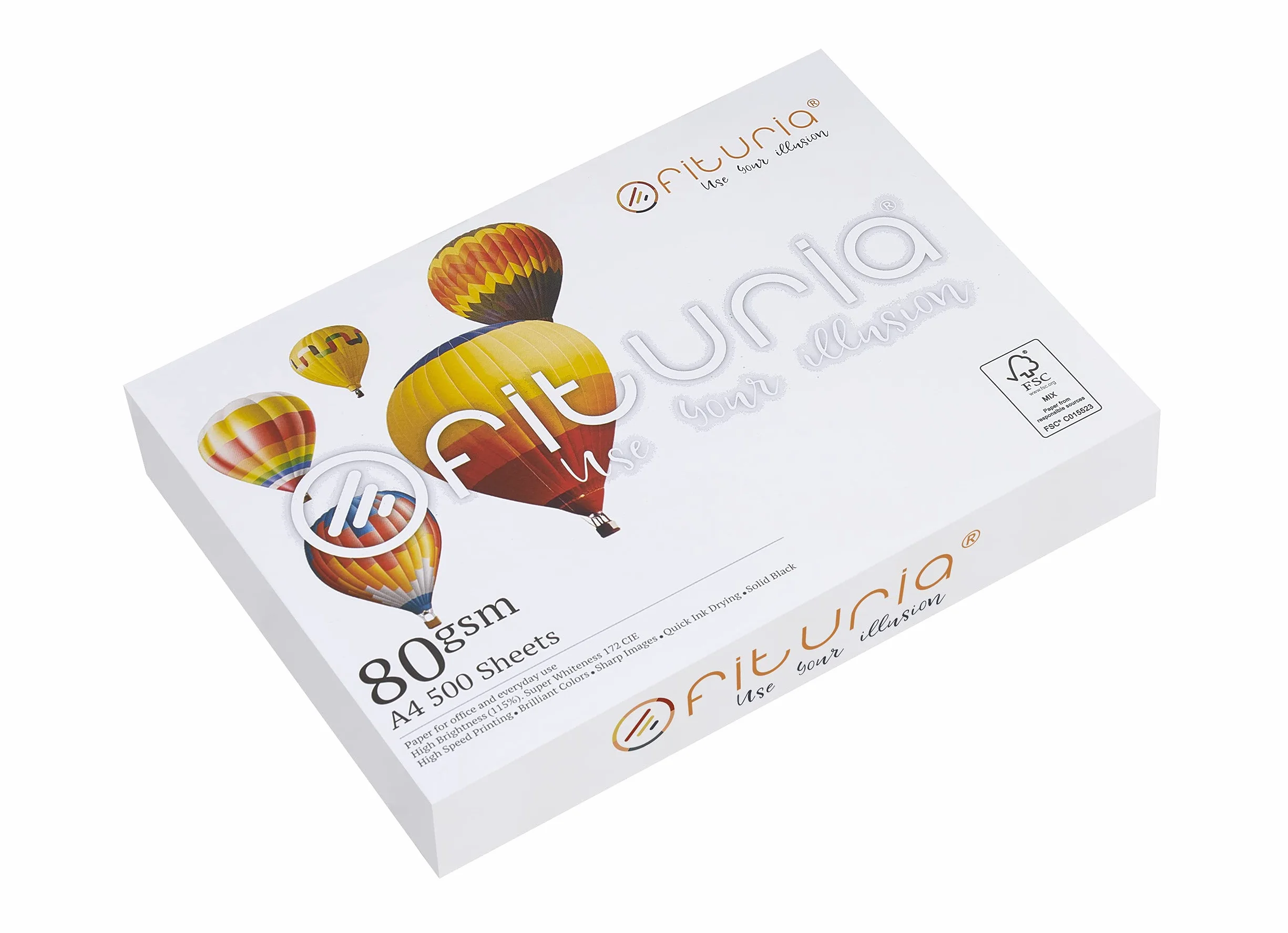 Folios A4, Papel Multiusos para Impresora y Fotocopiadora, Papel A4 Blanco para Entornos Laborales y Uso Doméstico, Folios din A4 80g/m², Paquete de Folios - Ofituria (50000 hojas – 20 cajas)