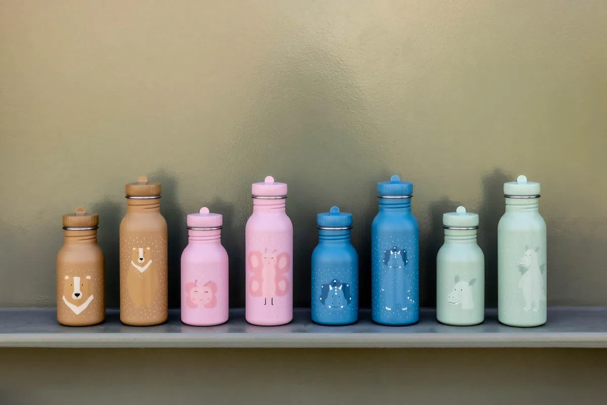 Trixie - Botella para Niños de Acero Inoxidable 350ml (Mrs. Butterfly)