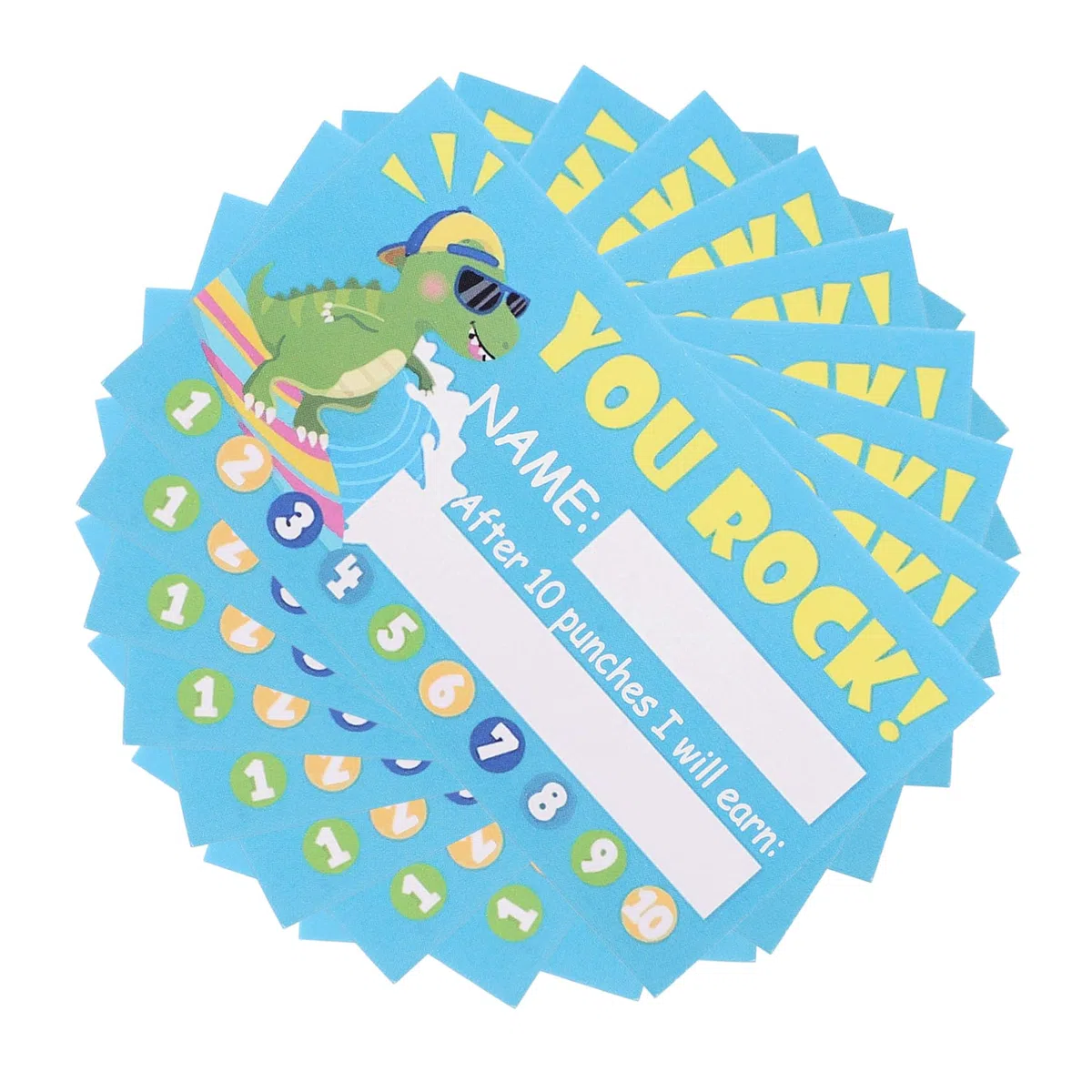 SHINEOFI 1000piezas Tarjetas De Recompensa Para De Tarjetas Perforadas Motivadoras Para Aula Comportamiento y Fomento Diseño Para Profesores y